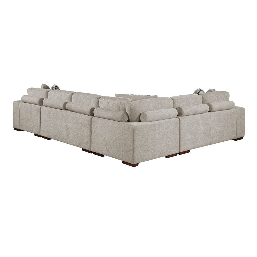 Homelegance  - Raife 4-Piece Sectional W/ Right Chaise in Taupe - 9624TPx42LRC  view 9