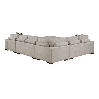 Homelegance  - Raife 4-Piece Sectional W/ Right Chaise in Taupe - 9624TPx42LRC  view 9