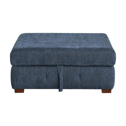Homelegance  - Raife 5-Piece Sectional W/ Left Chaise and Storage Ottoman in Blue - 9624BUx5LC2R  view 8