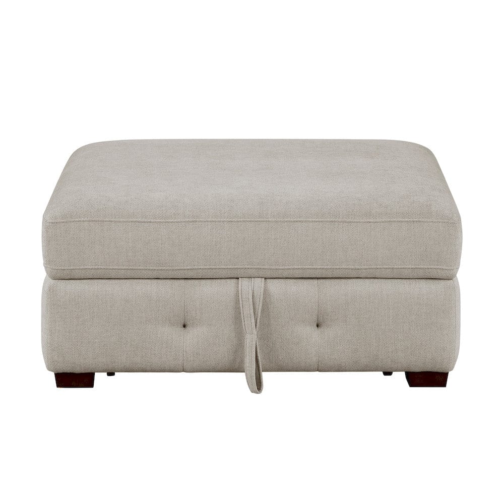 Homelegance  - Raife 5-Piece Sectional W/ Right Chaise and Storage Ottoman in Taupe - 9624TPx52LRC  view 3