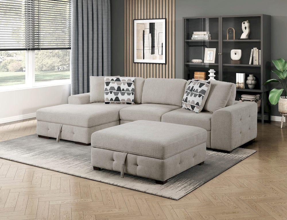 Homelegance  - Raife Storage Ottoman - 9624TP-4  view 8