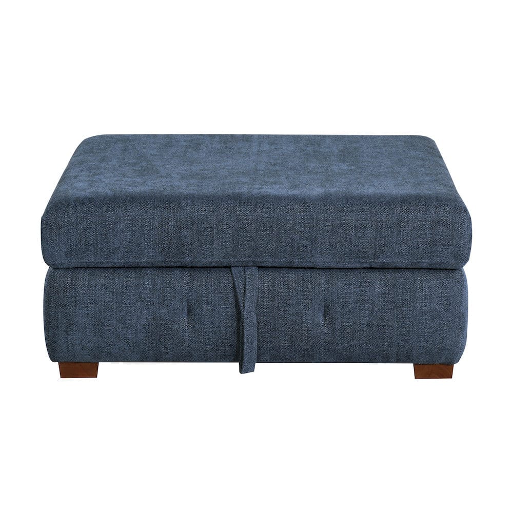 Homelegance  - Raife Storage Ottoman in Blue - 9624BU-4  view 1