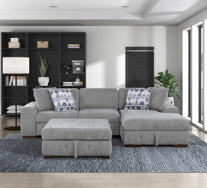 Homelegance  - Raife Storage Ottoman in Gray - 9624GY-4  view 6