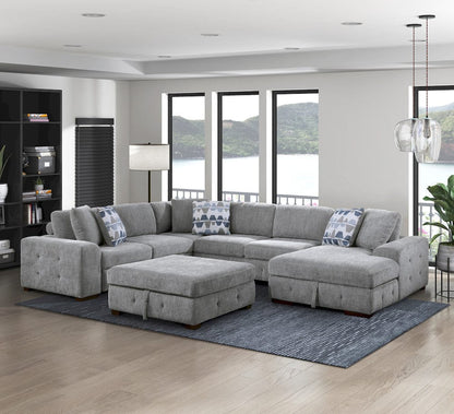 Homelegance  - Raife Storage Ottoman in Gray - 9624GY-4  view 8