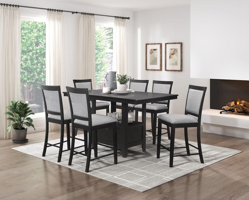 Homelegance  - Raven Counter Height Chair in Gray - 5825-24  view 3
