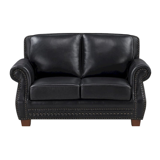 Homelegance  - Remington Love Seat in Black - 8448BLK-2  view 1