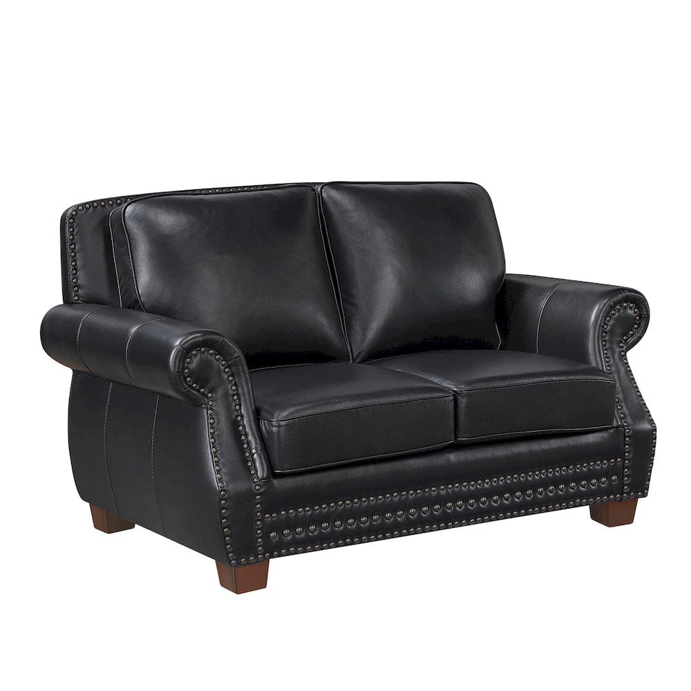 Homelegance  - Remington Love Seat in Black - 8448BLK-2  view 2
