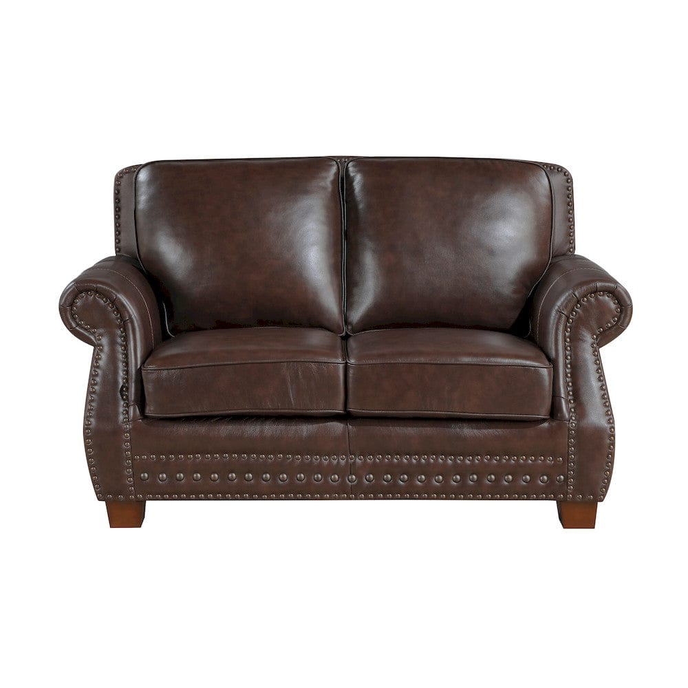 Homelegance  - Remington Love Seat in Brown - 8448BRW-2  view 1