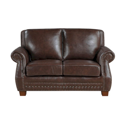 Homelegance  - Remington Love Seat in Brown - 8448BRW-2  view 1