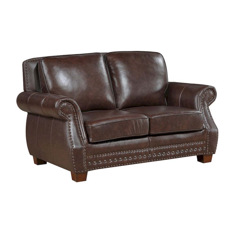 Homelegance  - Remington Love Seat in Brown - 8448BRW-2  view 6
