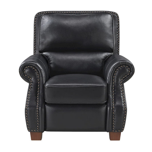 Homelegance  - Remington Push Back Reclining Chair in Black - 8448BLK-1PB  view 1