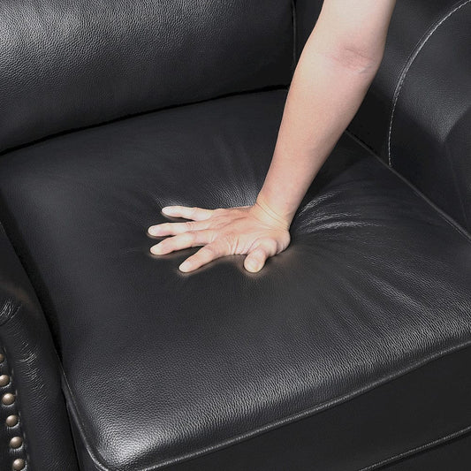 Homelegance  - Remington Push Back Reclining Chair in Black - 8448BLK-1PB  view 2