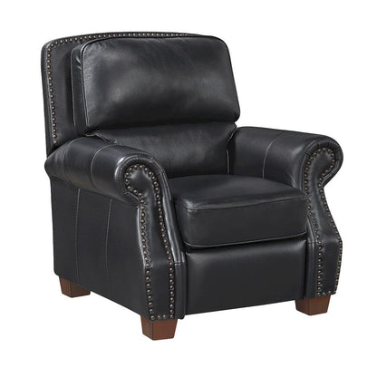 Homelegance  - Remington Push Back Reclining Chair in Black - 8448BLK-1PB  view 5