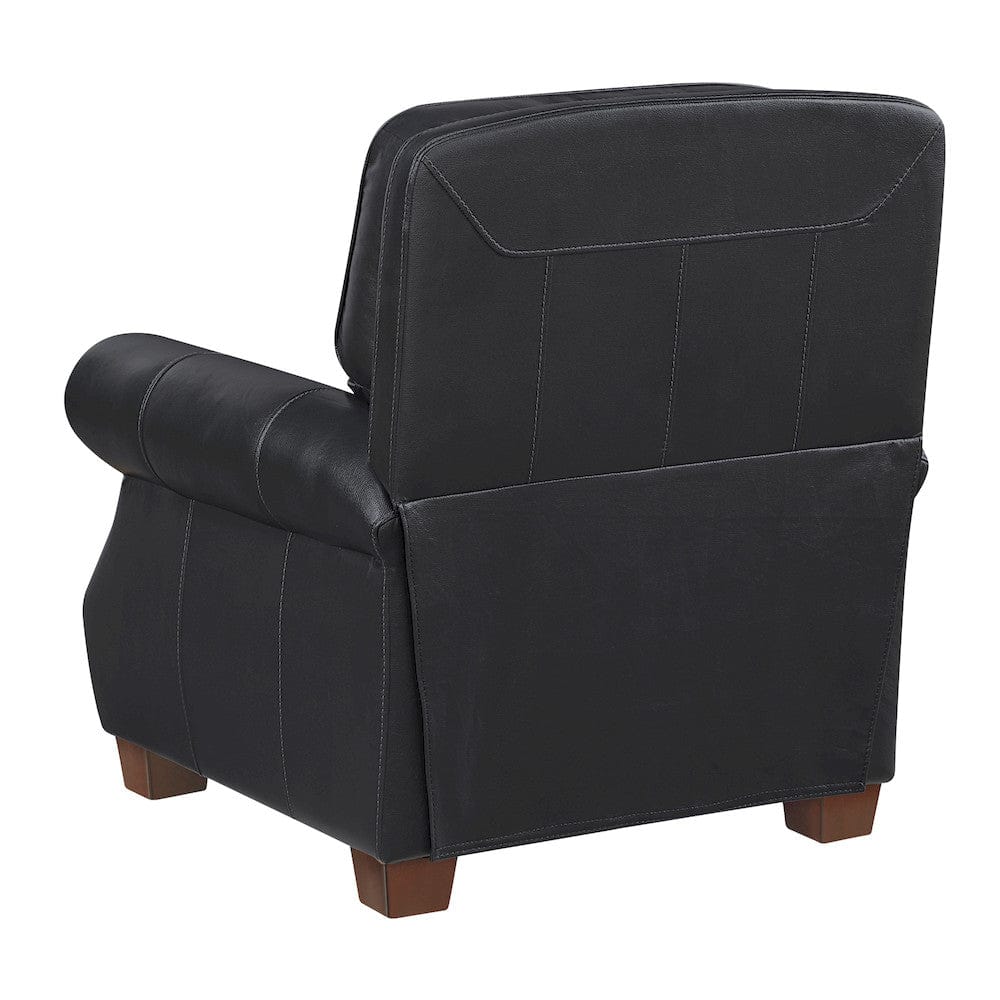 Homelegance  - Remington Push Back Reclining Chair in Black - 8448BLK-1PB  view 7