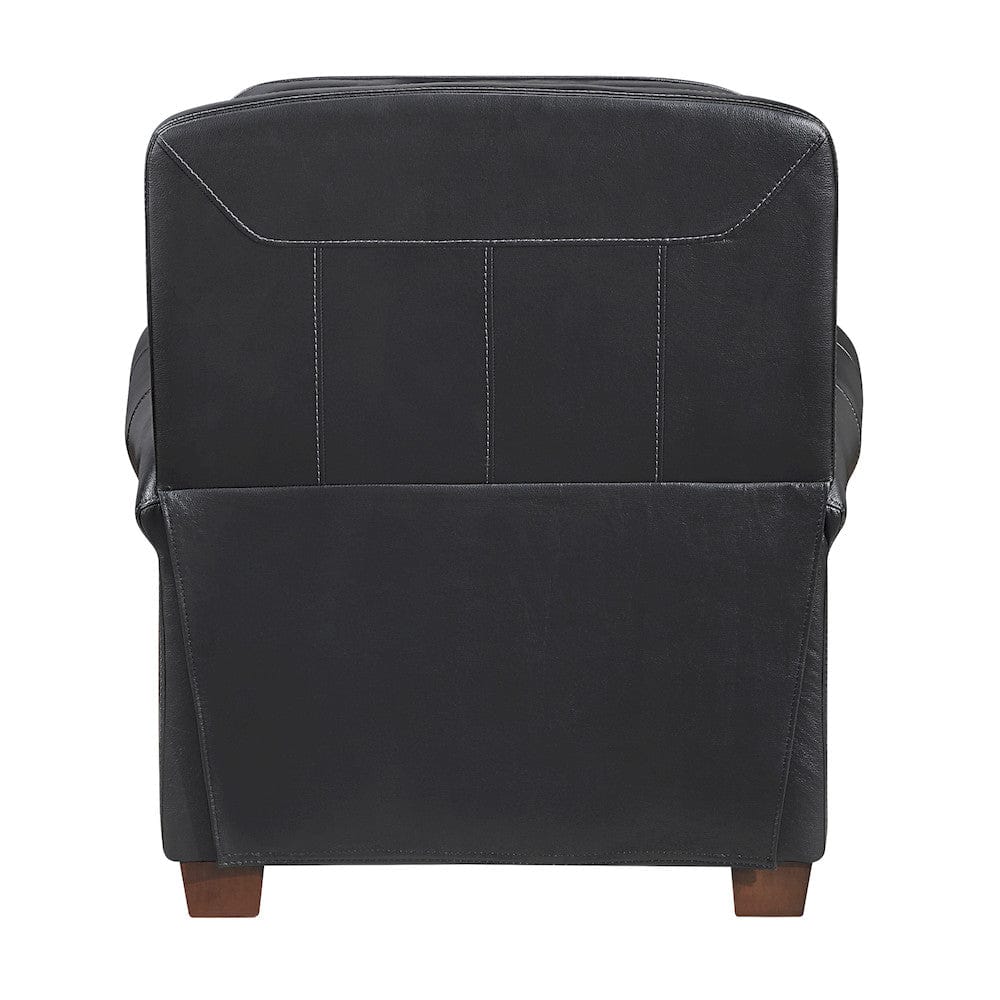 Homelegance  - Remington Push Back Reclining Chair in Black - 8448BLK-1PB  view 8