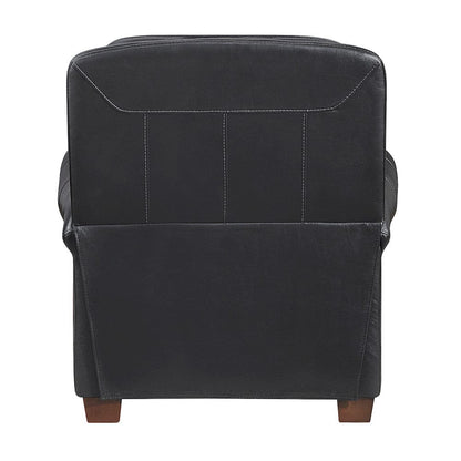 Homelegance  - Remington Push Back Reclining Chair in Black - 8448BLK-1PB  view 8