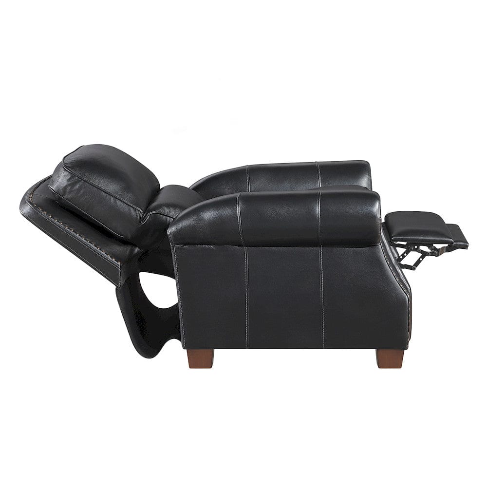 Homelegance  - Remington Push Back Reclining Chair in Black - 8448BLK-1PB  view 12