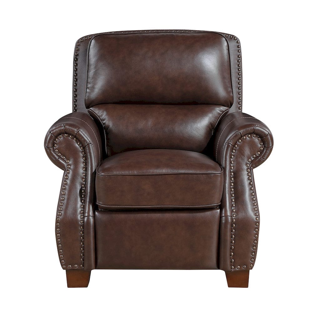 Homelegance  - Remington Push Back Reclining Chair in Brown - 8448BRW-1PB  view 1