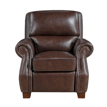 Homelegance  - Remington Push Back Reclining Chair in Brown - 8448BRW-1PB  view 1