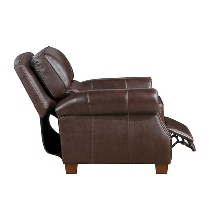 Homelegance  - Remington Push Back Reclining Chair in Brown - 8448BRW-1PB  view 2