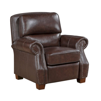 Homelegance  - Remington Push Back Reclining Chair in Brown - 8448BRW-1PB  view 3