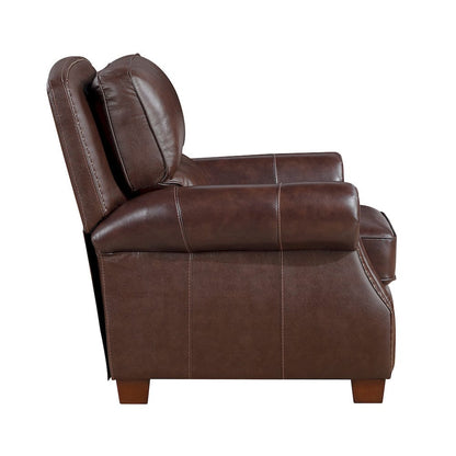 Homelegance  - Remington Push Back Reclining Chair in Brown - 8448BRW-1PB  view 4