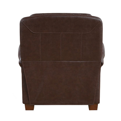 Homelegance  - Remington Push Back Reclining Chair in Brown - 8448BRW-1PB  view 6