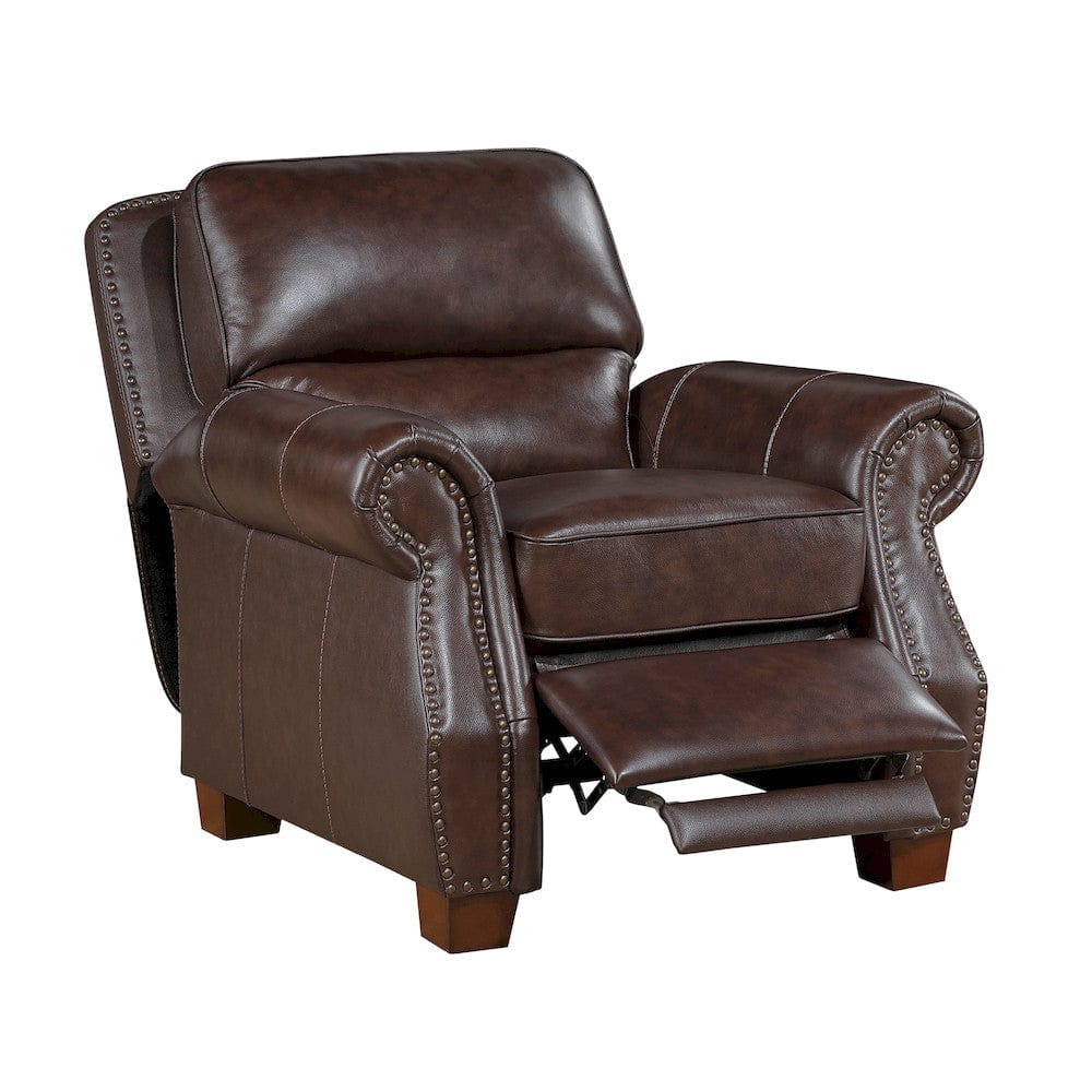 Homelegance  - Remington Push Back Reclining Chair in Brown - 8448BRW-1PB  view 7