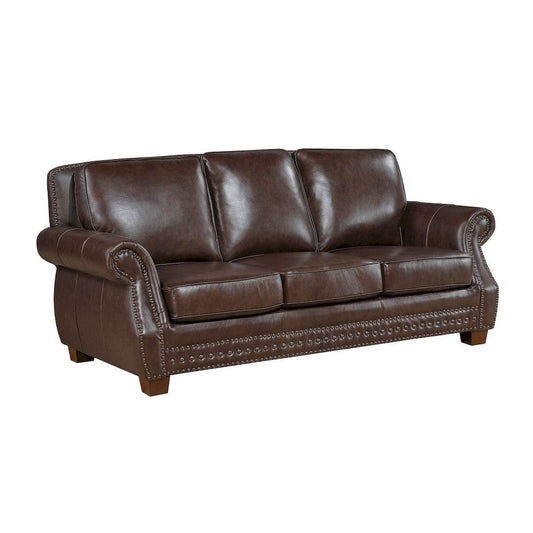 Homelegance  - Remington Sofa in Brown - 8448BRW-3  view 2
