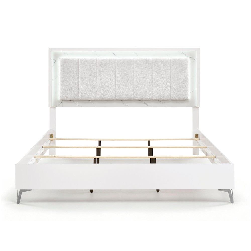 Homelegance  - Ripple California King Bed in White - 2457K-1CKx  view 3