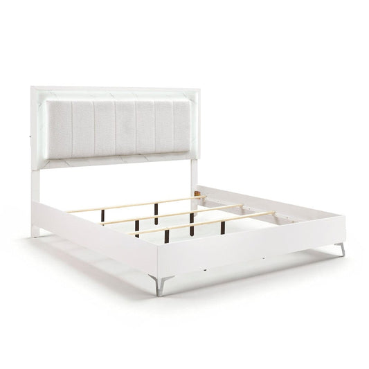 Homelegance  - Ripple Eastern King Bed in White - 2457K-1EKx  view 1
