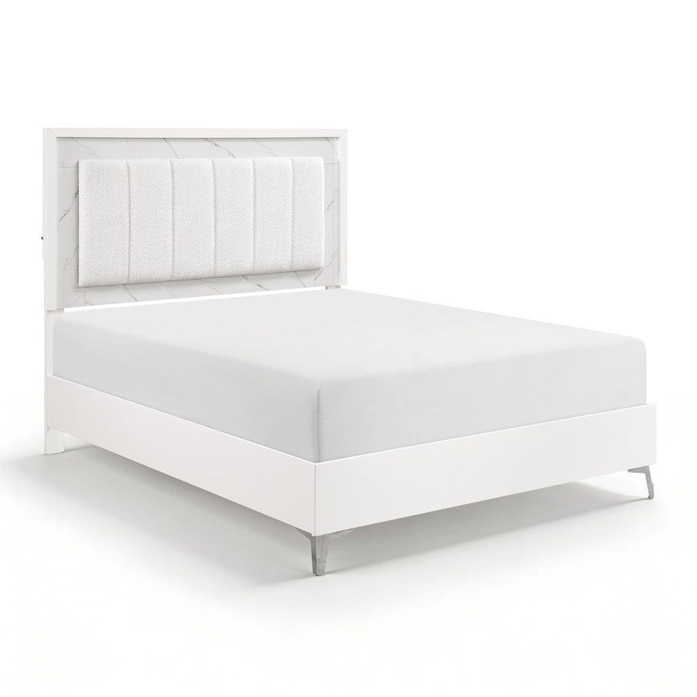 Homelegance  - Ripple Queen Bed in White - 2457-1x  view 1