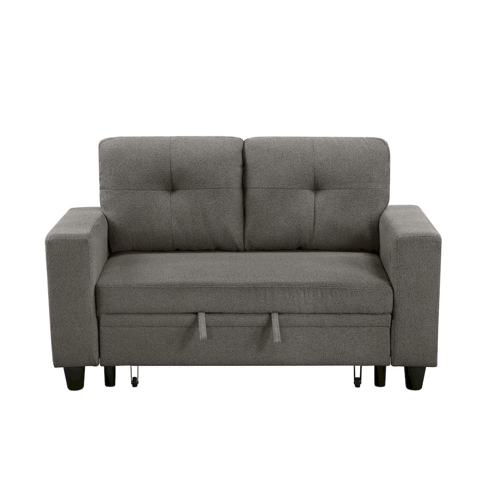 Homelegance  - Robinson Love Seat W/ Pull-out Bed, Shelves and Charging Ports in Dark brown - 9705DB-2x  view 9