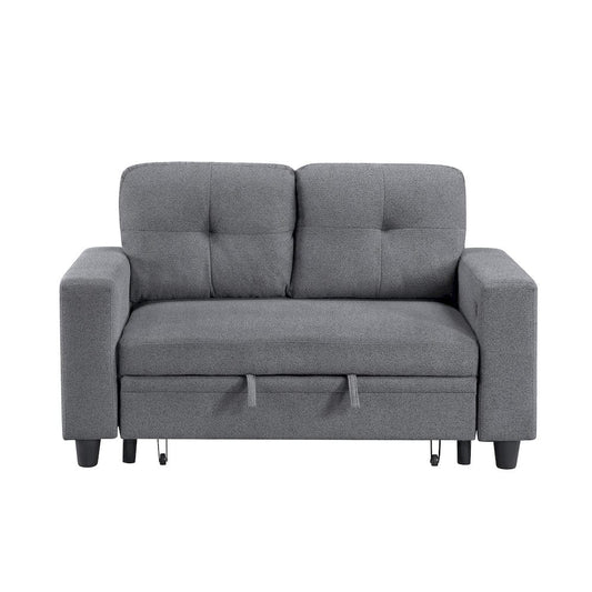 Homelegance  - Robinson Love Seat W/ Pull-out Bed, Shelves and Charging Ports in Gray - 9705GY-2x  view 1