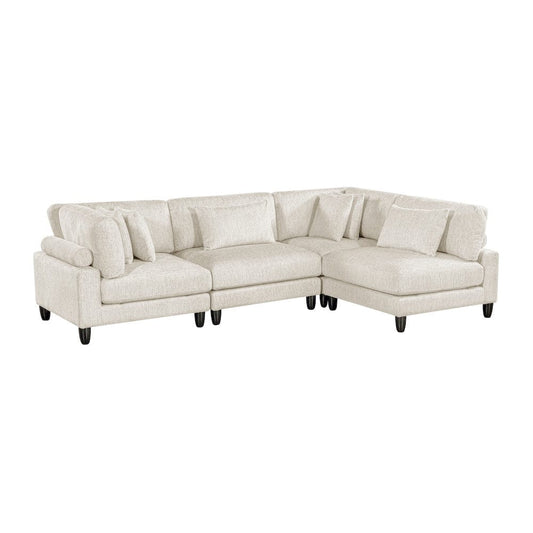 Homelegance  - Robstown 4-Piece Modular Sectional in Beige - 9688NBEx42CR2AC  view 1