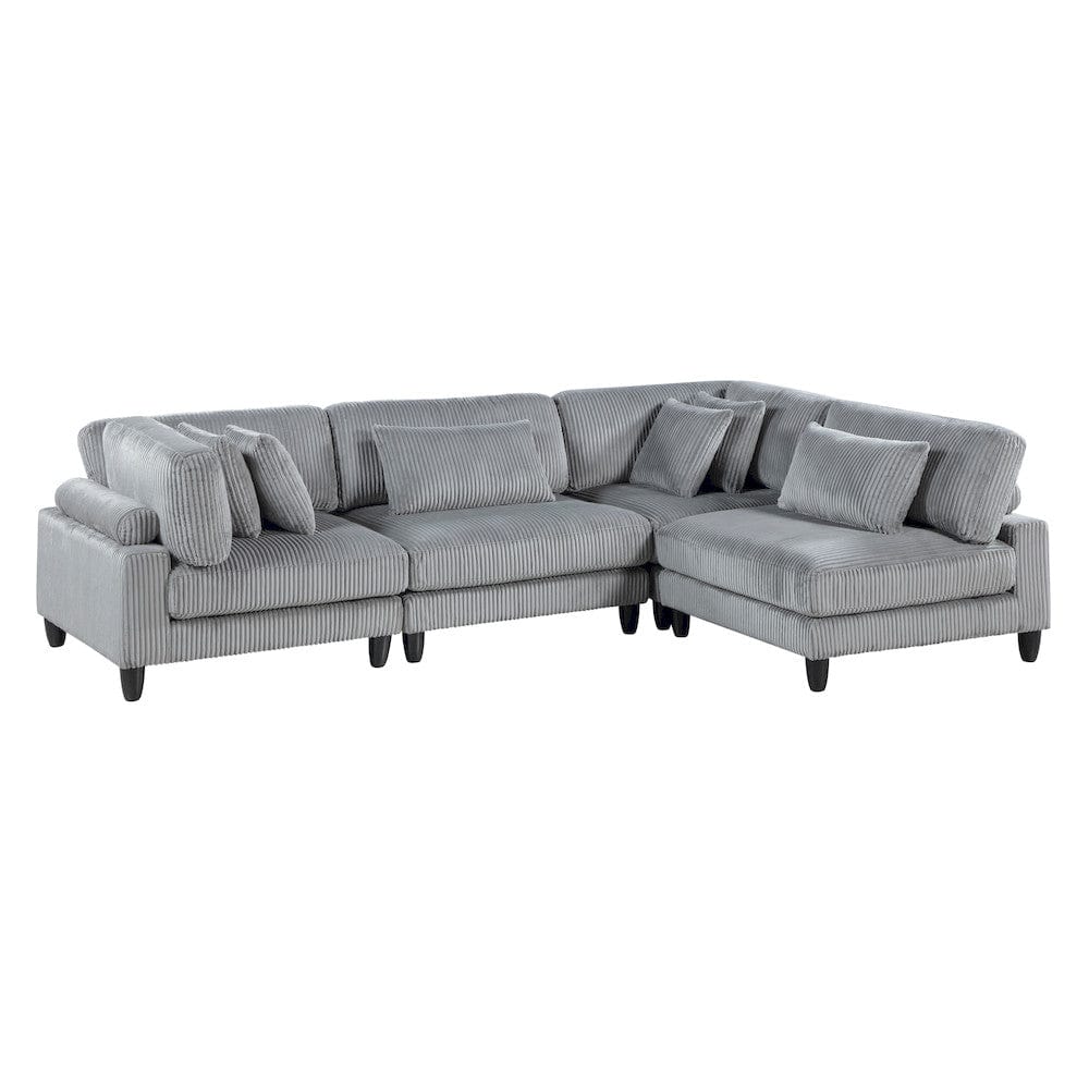 Homelegance  - Robstown 4-Piece Modular Sectional in Gray - 9688GYx42CR2AC  view 1