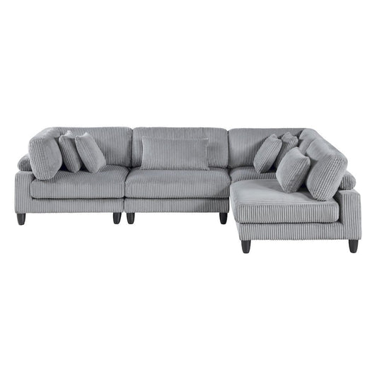 Homelegance  - Robstown 4-Piece Modular Sectional in Gray - 9688GYx42CR2AC  view 2