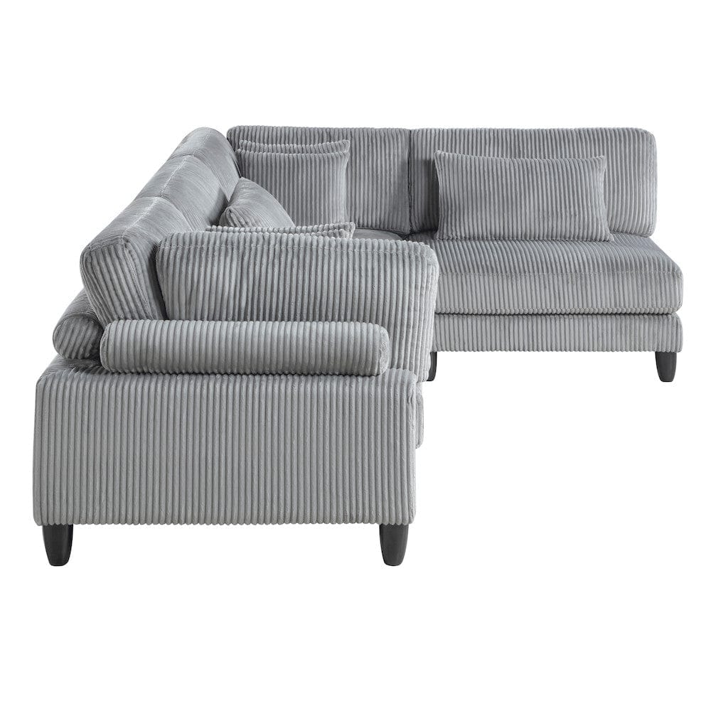 Homelegance  - Robstown 4-Piece Modular Sectional in Gray - 9688GYx42CR2AC  view 3