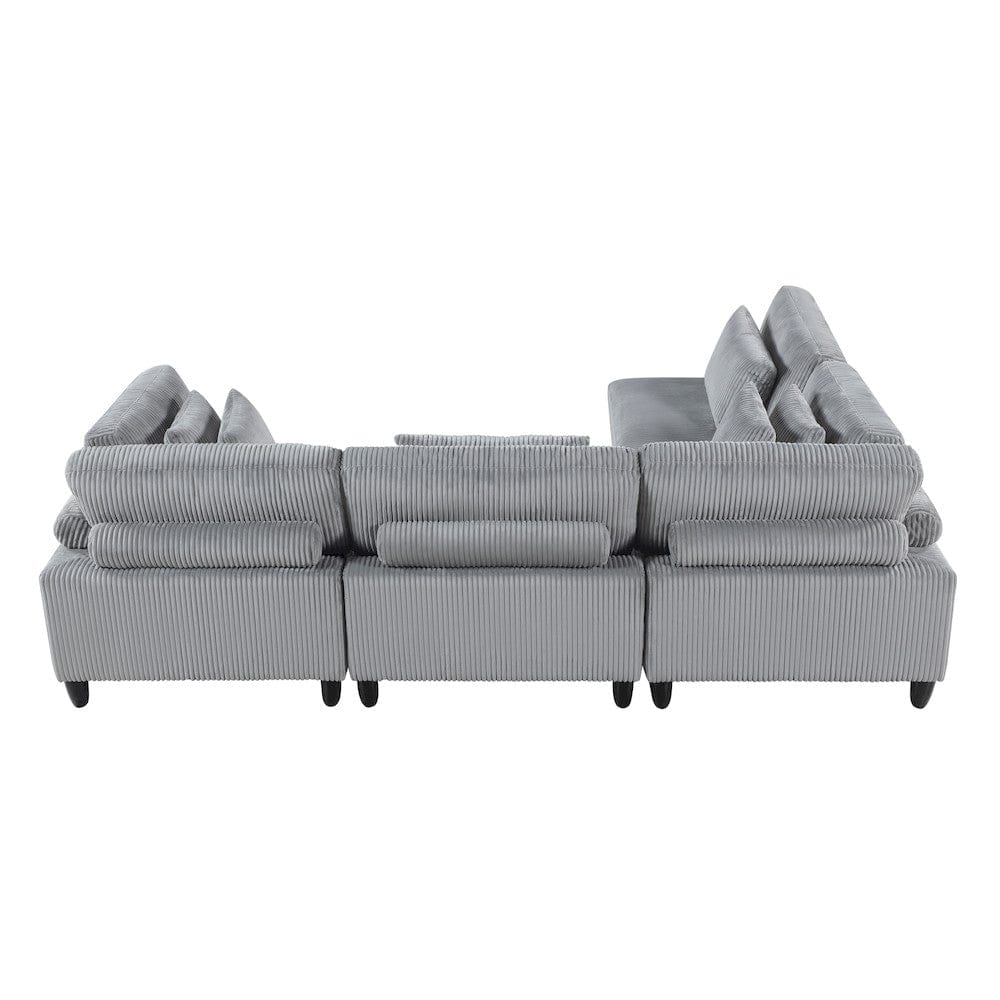 Homelegance  - Robstown 4-Piece Modular Sectional in Gray - 9688GYx42CR2AC  view 4