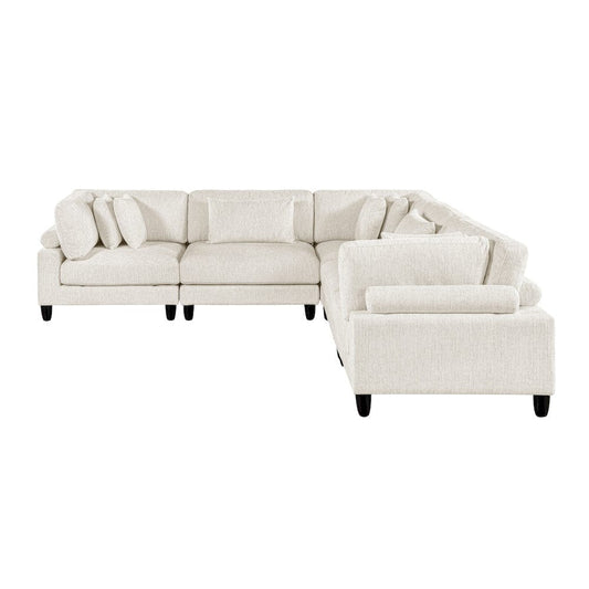 Homelegance  - Robstown 5-Piece Modular Sectional in Beige - 9688NBEx53CR2AC  view 2