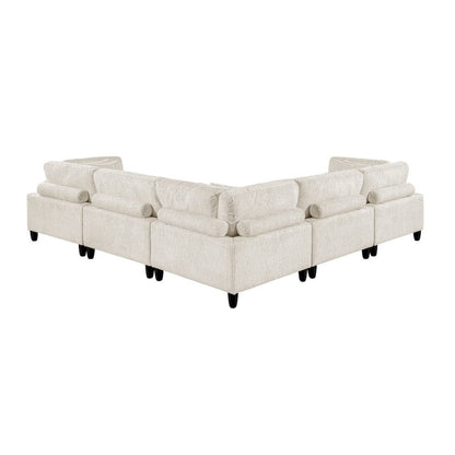 Homelegance  - Robstown 5-Piece Modular Sectional in Beige - 9688NBEx53CR2AC  view 3