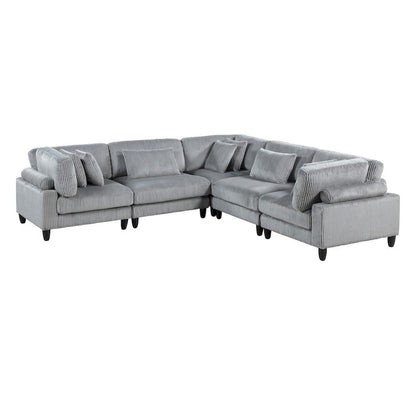 Homelegance  - Robstown 5-Piece Modular Sectional in Gray - 9688GYx53CR2AC  view 1