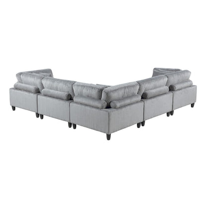 Homelegance  - Robstown 5-Piece Modular Sectional in Gray - 9688GYx53CR2AC  view 3