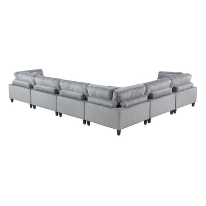 Homelegance  - Robstown 6-Piece Modular Sectional in Gray - 9688GYx63CR3AC  view 6