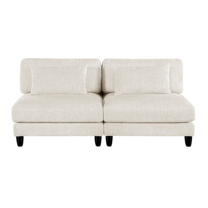 Homelegance  - Robstown 6-Piece Modular Sectional W/ Ottoman in Beige - 9688NBEx62CR3ACOT  view 4