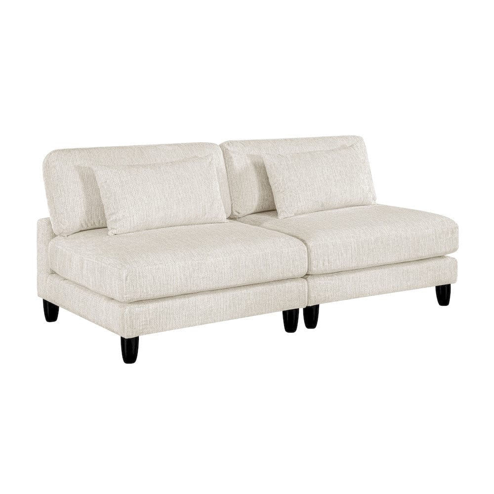 Homelegance  - Robstown 6-Piece Modular Sectional W/ Ottoman in Beige - 9688NBEx62CR3ACOT  view 5