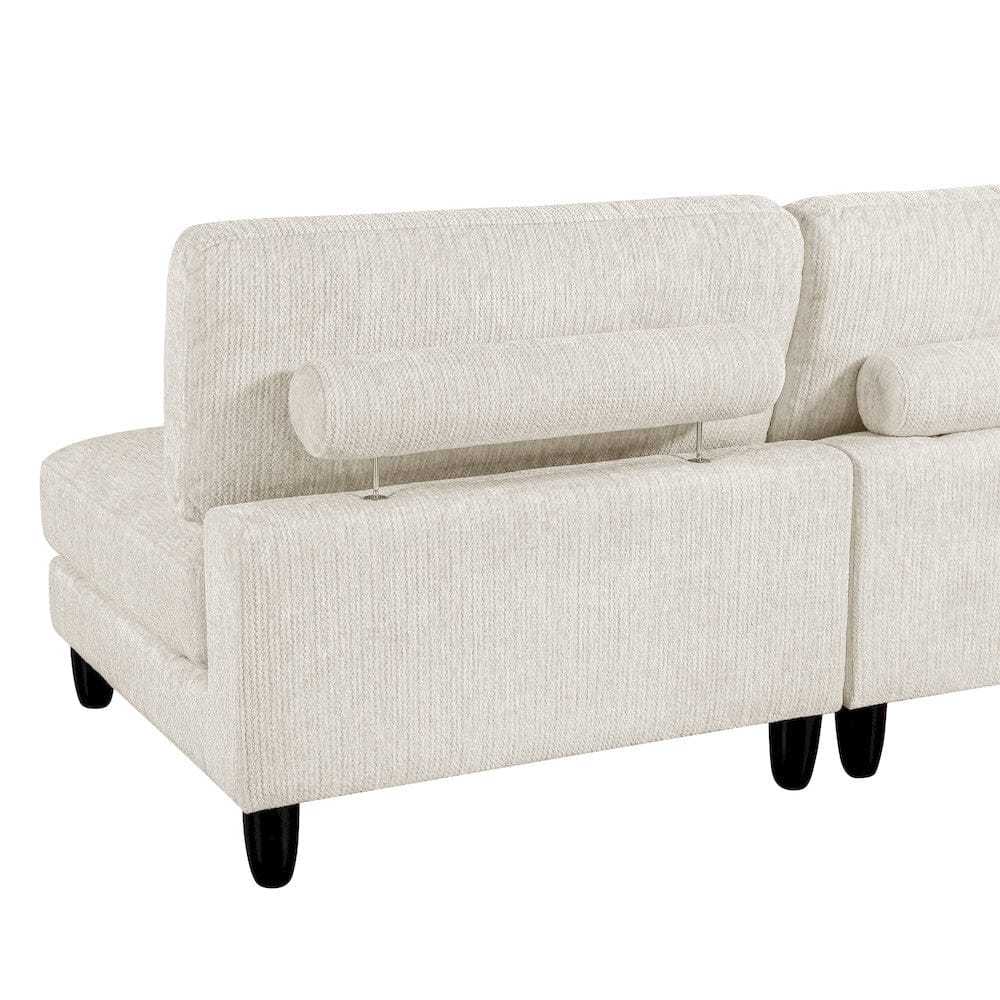 Homelegance  - Robstown 6-Piece Modular Sectional W/ Ottoman in Beige - 9688NBEx62CR3ACOT  view 6
