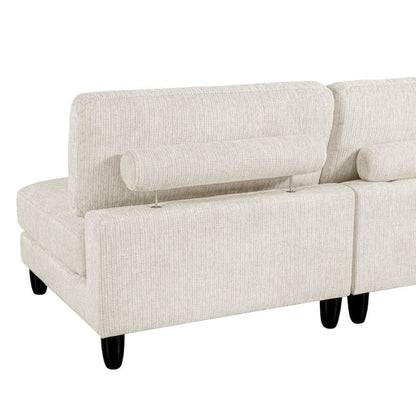 Homelegance  - Robstown 6-Piece Modular Sectional W/ Ottoman in Beige - 9688NBEx62CR3ACOT  view 6