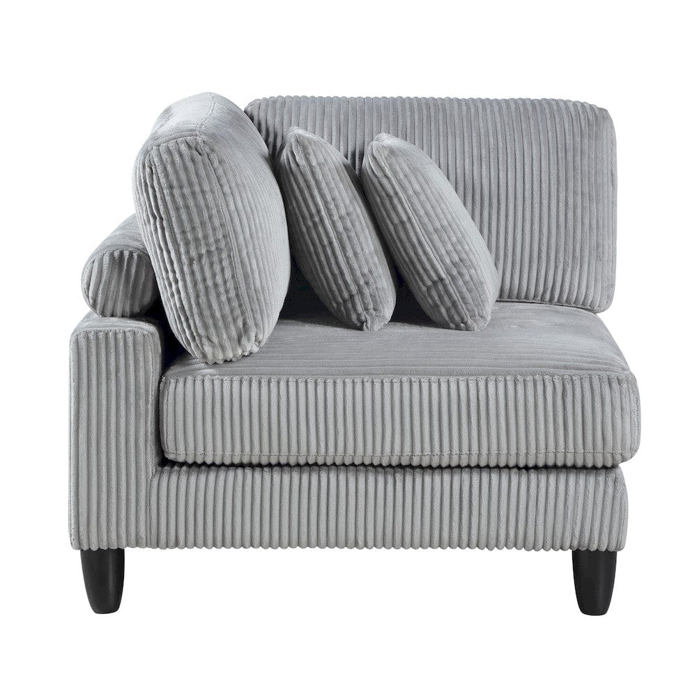 Homelegance  - Robstown 6-Piece Modular Sectional W/ Ottomans in Gray - 9688GYx62CR2AC2OT  view 11