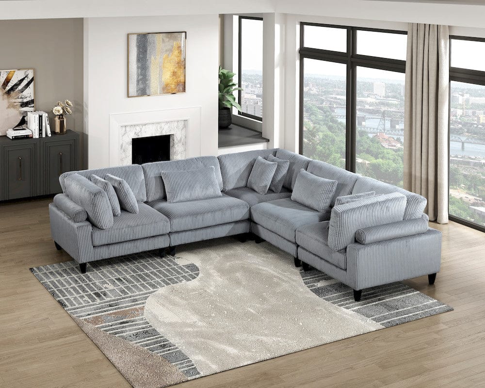 Homelegance  - Robstown Armless Chair in Gray - 9688GY-AC  view 2